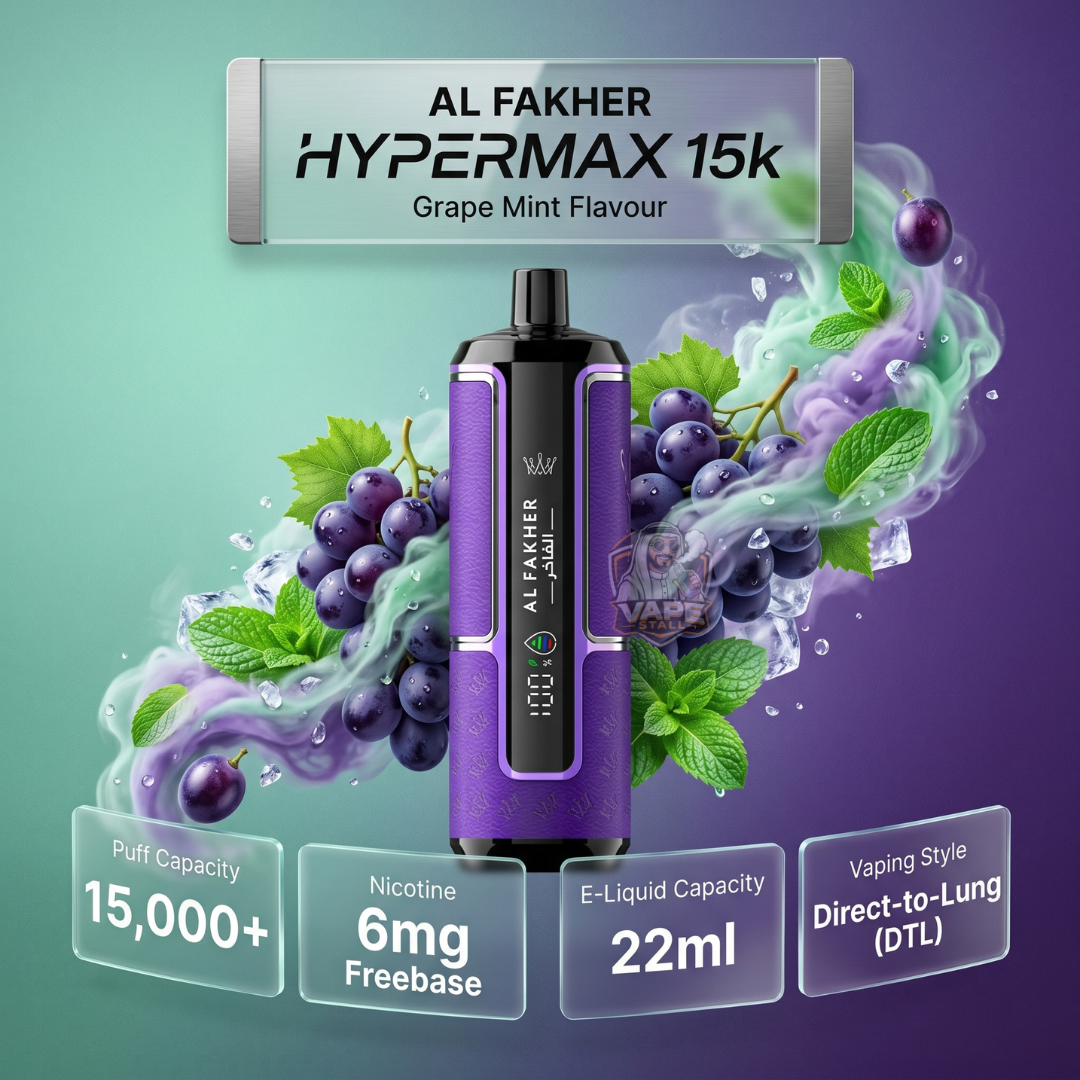 Al Fakher Crown Bar Hypermax 15000 puff 6mg Vape UAE