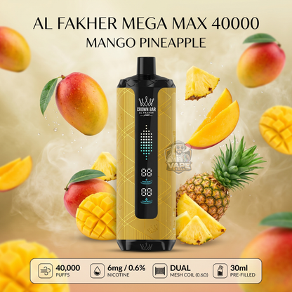 AlFakherMegaMax40000MangoPineapple