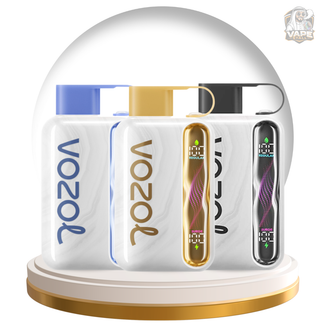 Buy Vozol Star 40000 puff 20mg nicotine vape in UAE, VOZOL vape device packaging with clear dome on a white background