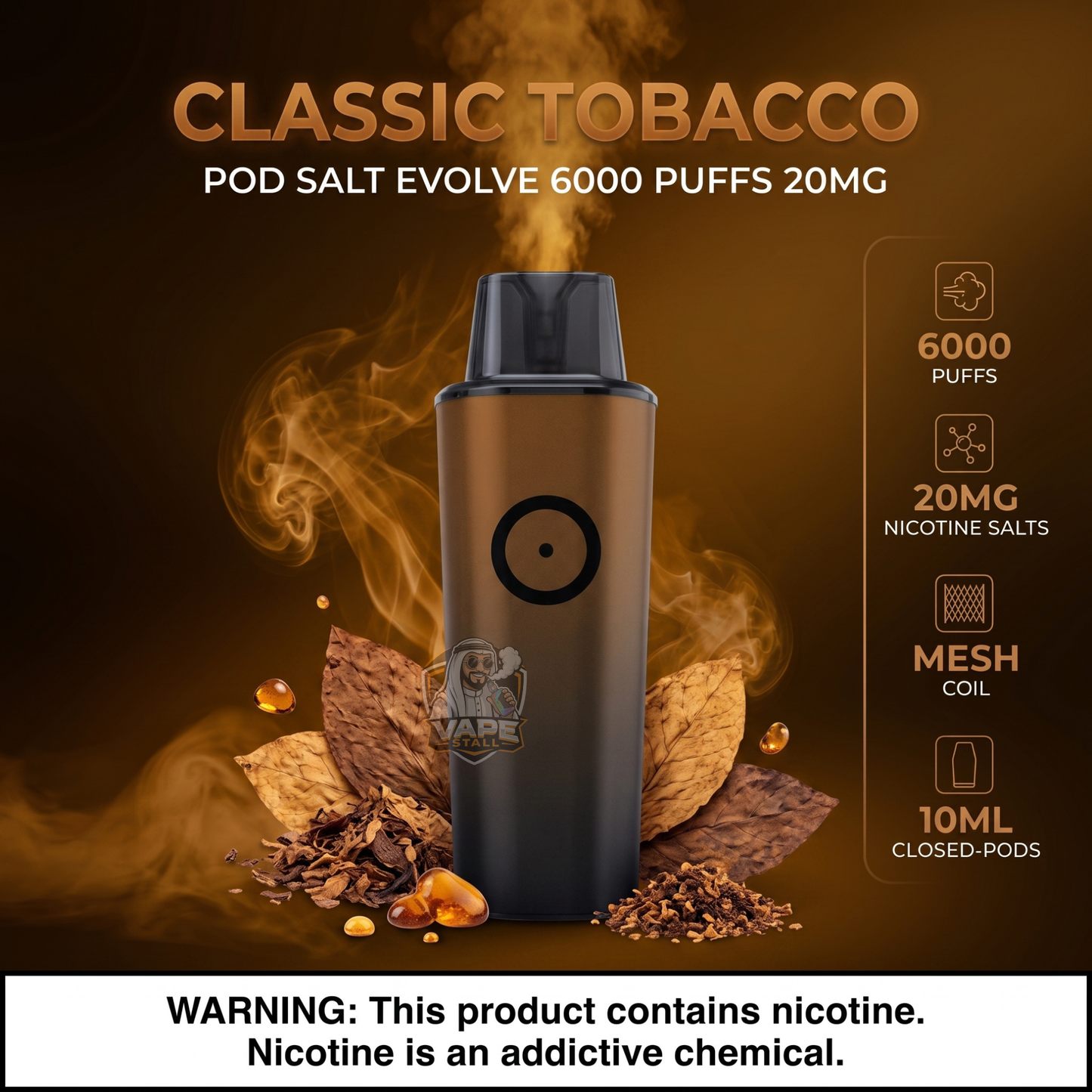 Pod Salt Evolve 6000 puffs 20mg in UAE - Order Online