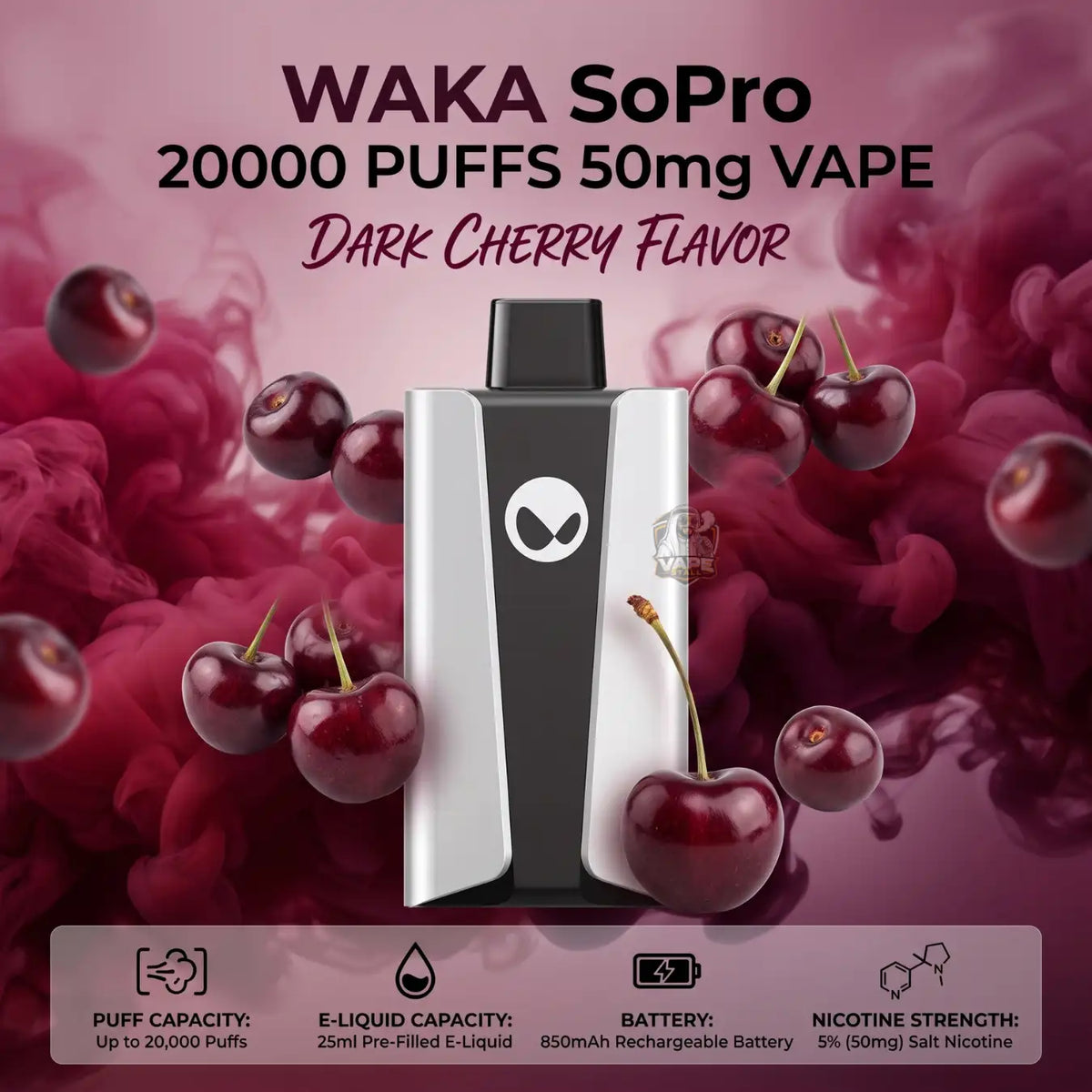 WakaSoPro20000Puffs50mginDubaiDarkCherry