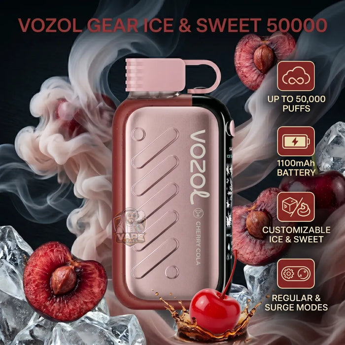 VOZOL GEAR ICE & SWEET 50000 PUFFS 50mg in UAE