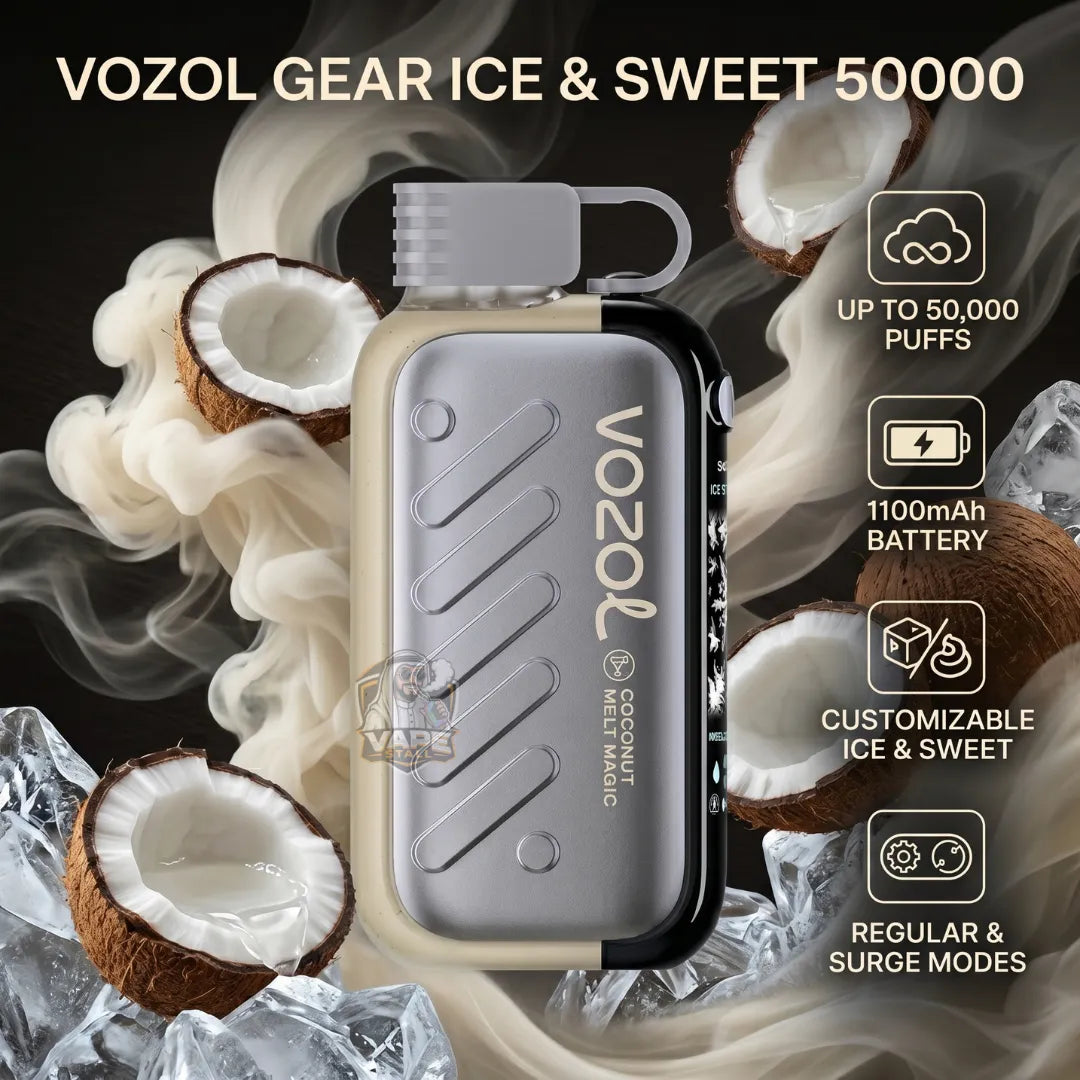 VOZOL GEAR ICE & SWEET 50000 PUFFS 50mg in UAE