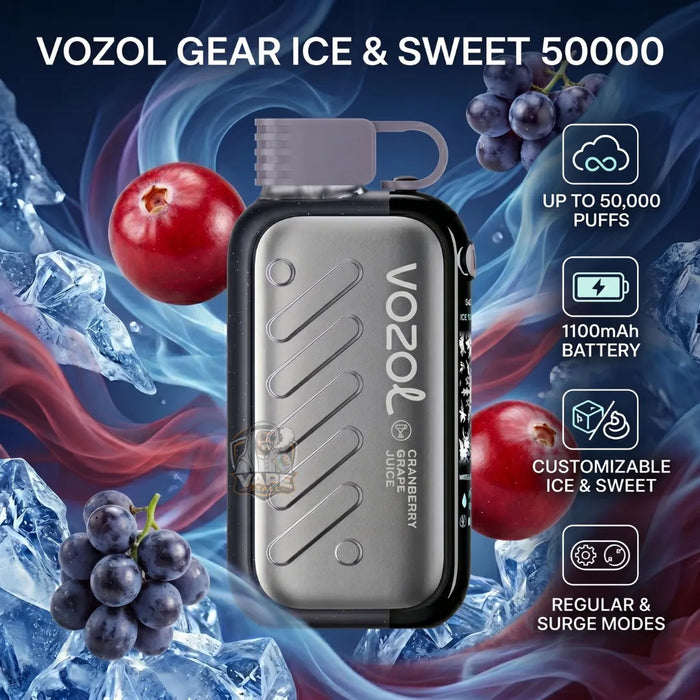 VOZOL GEAR ICE & SWEET 50000 PUFFS 50mg in UAE